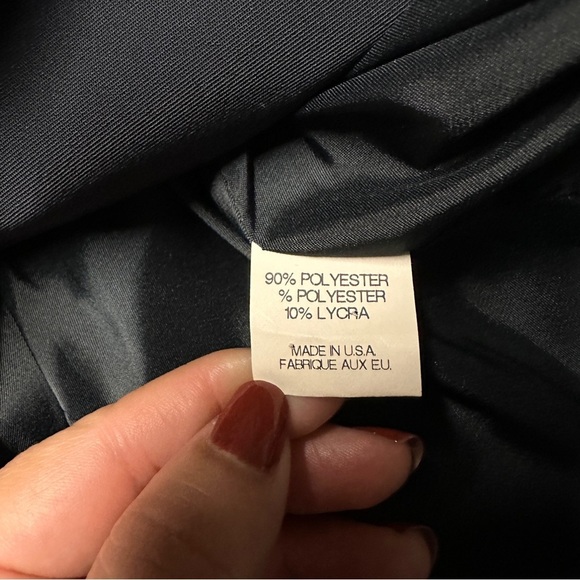 Theory Black Two Button polyester Blend Blazer Size 0 - Picture 7 of 9